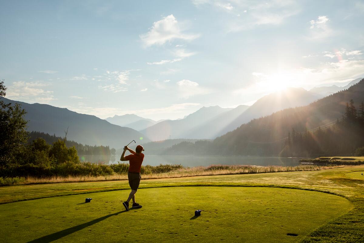 Golfing