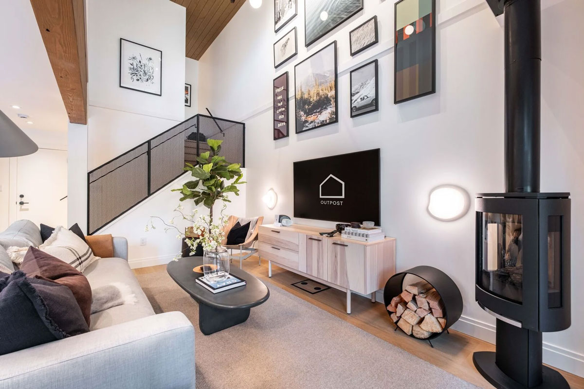 Townhome living room interior